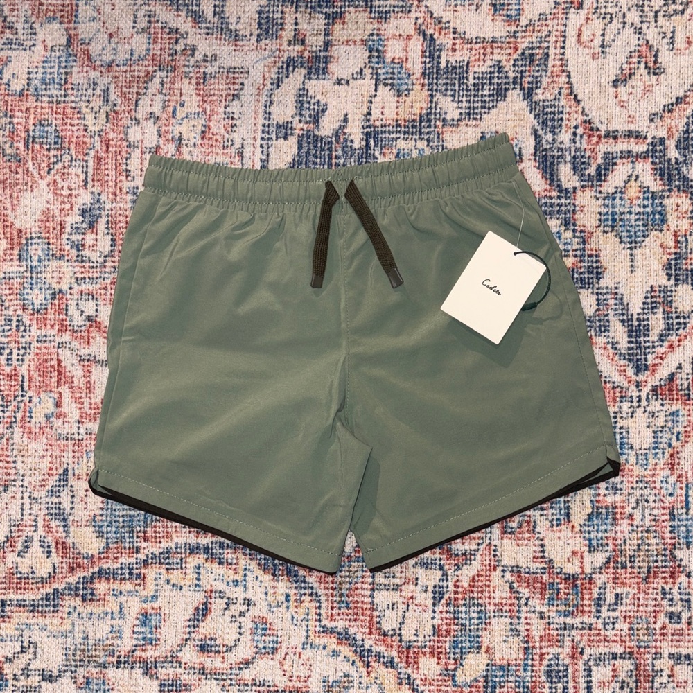 Cadets Cabana Swim Shorts in Green SZ 10/12 (25-28” Waist) NWT